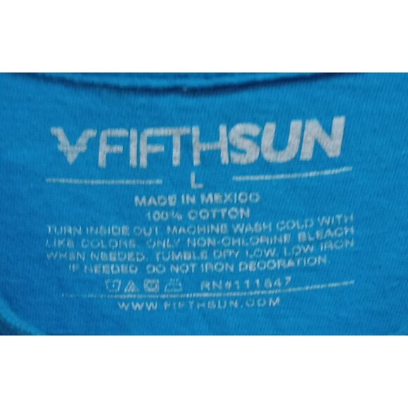 Fifth Sun NASA Men's Blue w/Cosmic Color Astronaut Graphic Print S/S Tee Large - Picture 4 of 4